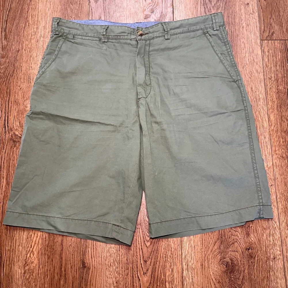 Polo Ralph Lauren Relaxed Fit Chino Shorts Mens 35 Olive Green Cotton Preppy